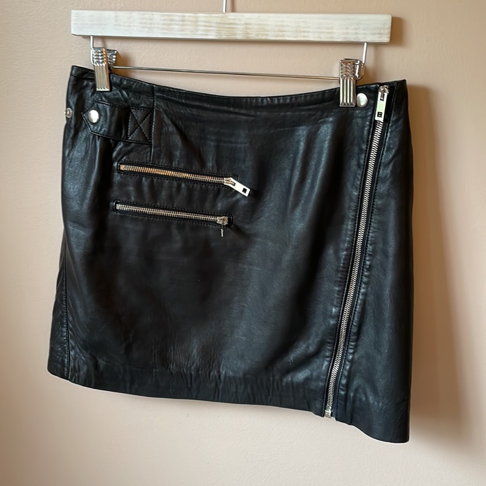 Rag & Bone 100% leather skirt